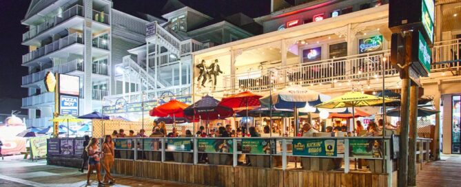 Brass Balls Saloon - Outside by night
